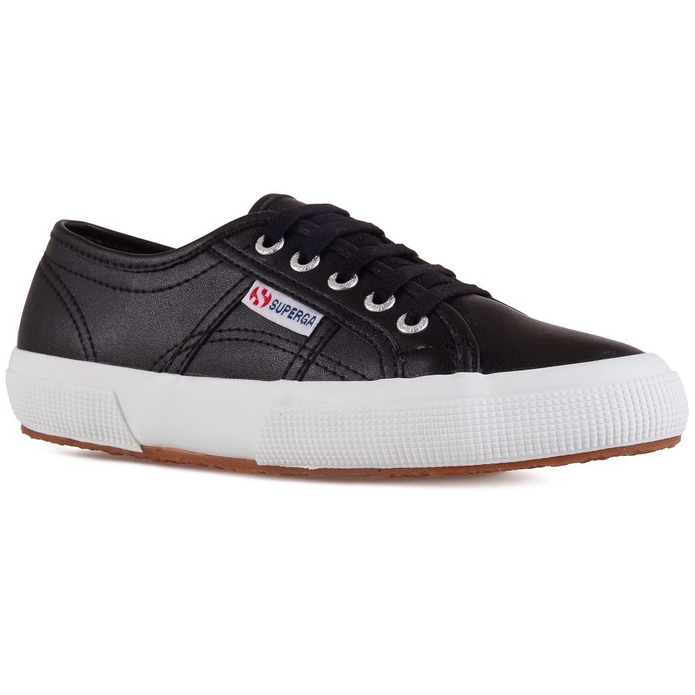 Superga 2750 Black Sneakers - Men's Sneakers USA | US6846329